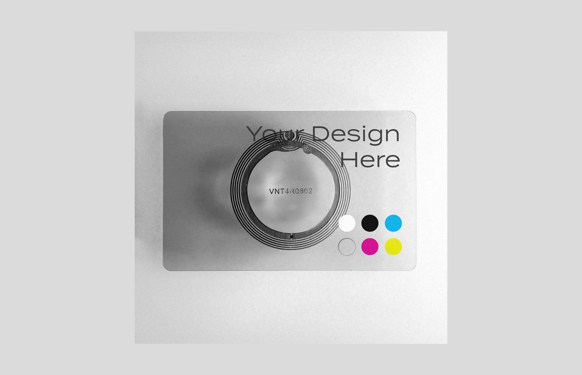 Clear PVC digital business card